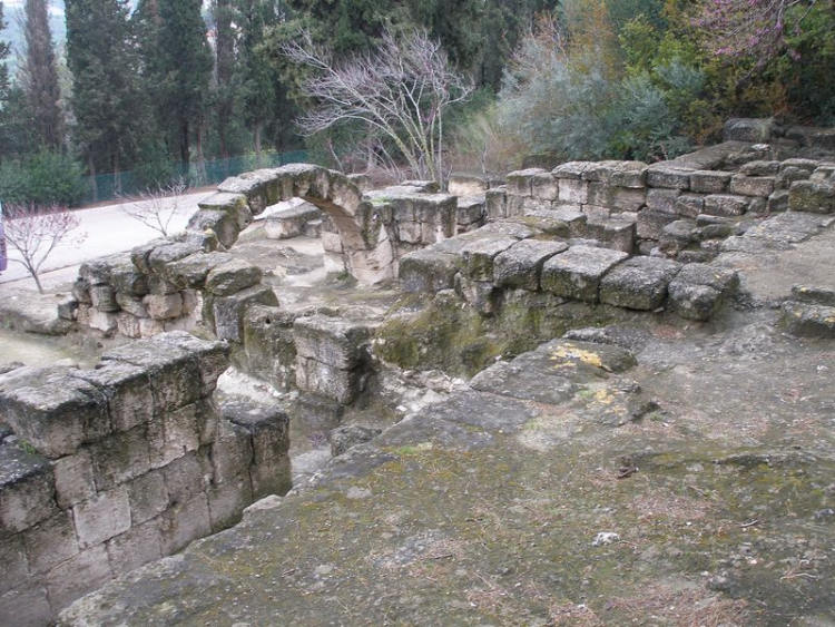 Zbytky města Beit Še´arím nad nekropollí